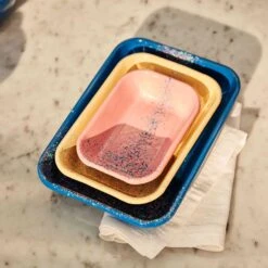 Splatter Fest Enamel Roasting And Serving Dish, Cobalt Blue -De Buyer Store 0002 Kapka 0397