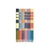 Set Of 6 Striped Dinner Candles - Warm Tones, Multicolour