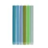 Set Of 6 Blue Green Assorted Candles