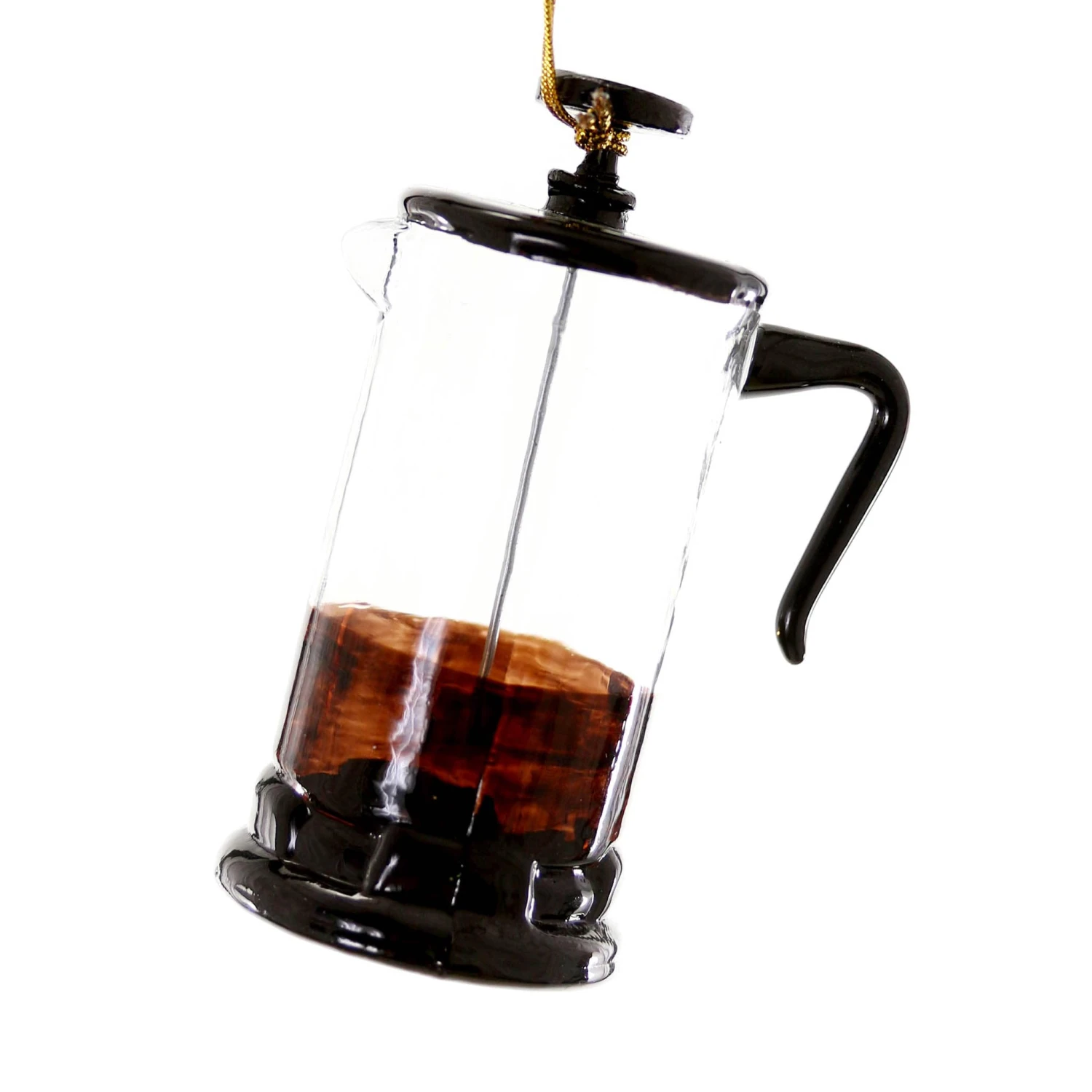 Coffee French Press Bauble Tree Decoration 1 Coffee French Press Bauble Tree Decoration