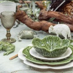 Bordallo Pinheiro White Cabbage Plate 19cm -De Buyer Store CabbageandCreatures