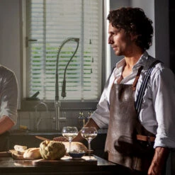 Dutchdeluxes Leather BBQ Apron In Vintage Brown 13 Dutchdeluxes Leather BBQ Apron In Vintage Brown -De Buyer Store Dutchdeluxes vintage brown spron