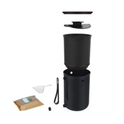 Skaza Bokashi Organko II Ocean Black Kitchen Composter -De Buyer Store ED0097SkazaOrgankoIIOceanBlackKitchenComposter3