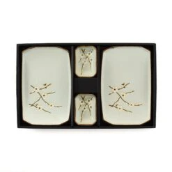 Sakura Blossom Sushi Serving Set 6 Sakura Blossom Sushi Serving Set -De Buyer Store EM0039 SakuraBlossomSushiSet ver1