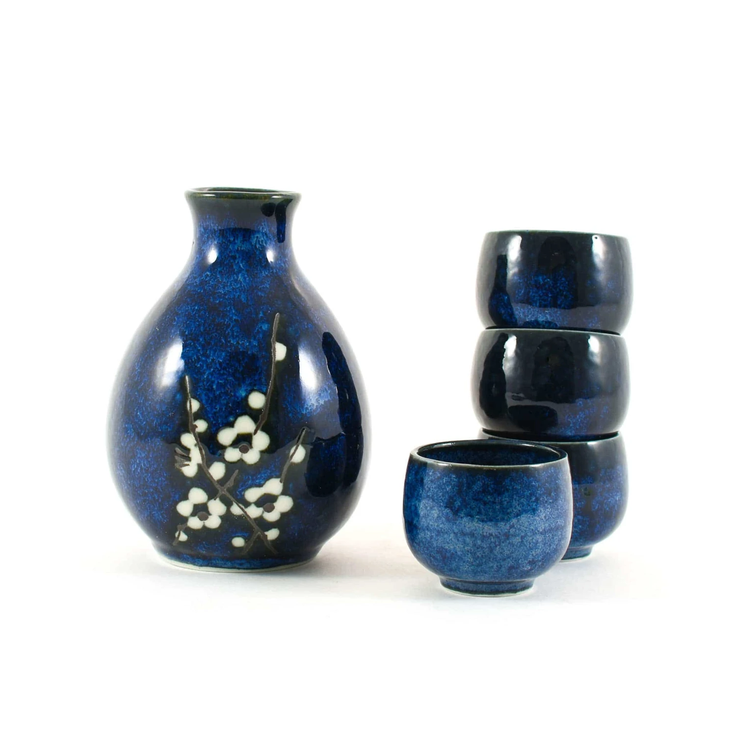 Blue Sakura Sake Set 2 Blue Sakura Sake Set - Image 2