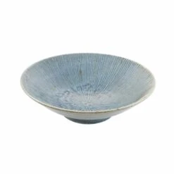 Senkei Shallow Bowl, Blue, 24cm
