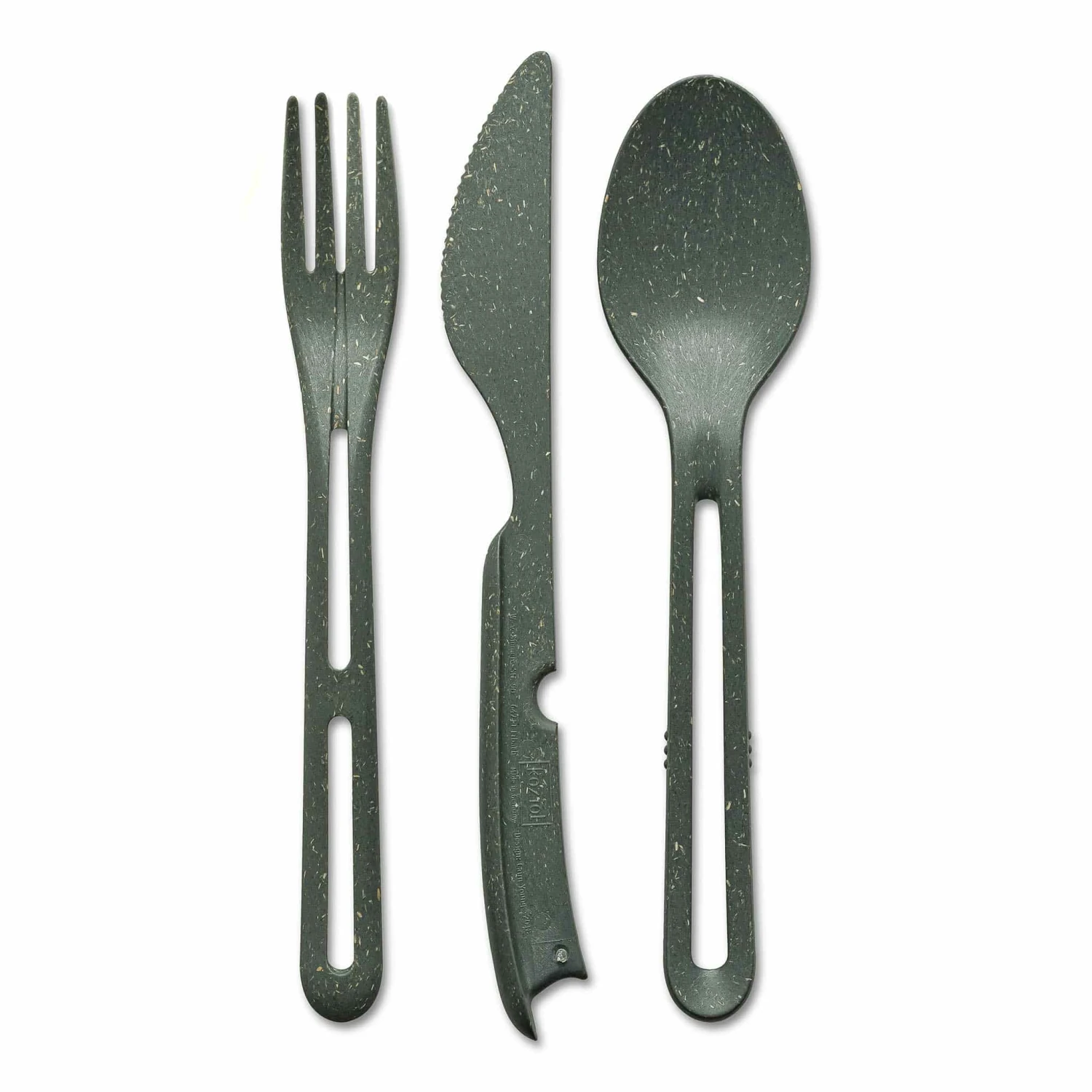 Koziol Klikk Stacking Cutlery Set, Grey 2 Koziol Klikk Stacking Cutlery Set, Grey - Image 2