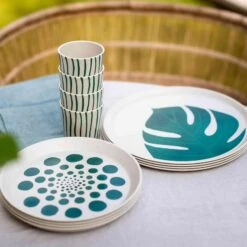 Koziol Green Polka Dotted Side Plate, Set Of 4 -De Buyer Store HU0036HU0035HU0032Lifestyle 2661ad2d 9e4c 4ec3 b272 320ccd5b8bac