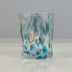 Murano Glass Tumbler, Aquamarine -De Buyer Store IA0002MuranoGlassTumbler Aquamarine