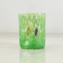 Murano Glass Tumbler, Green -De Buyer Store IA0003MuranoGlassTumbler Green