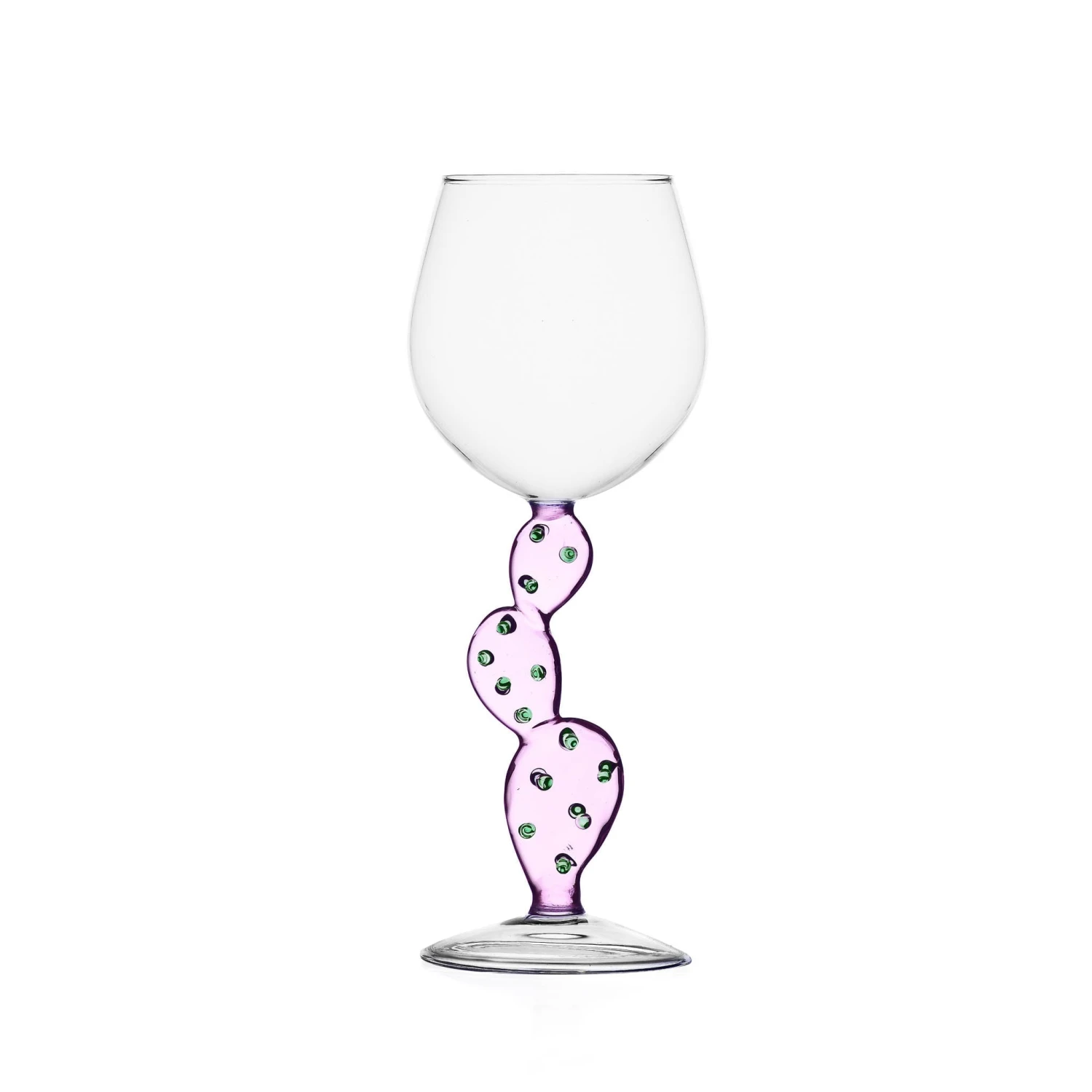 Ichendorf Milano Pink Cactus Wine Glass, 350ml 1 Ichendorf Milano Pink Cactus Wine Glass, 350ml
