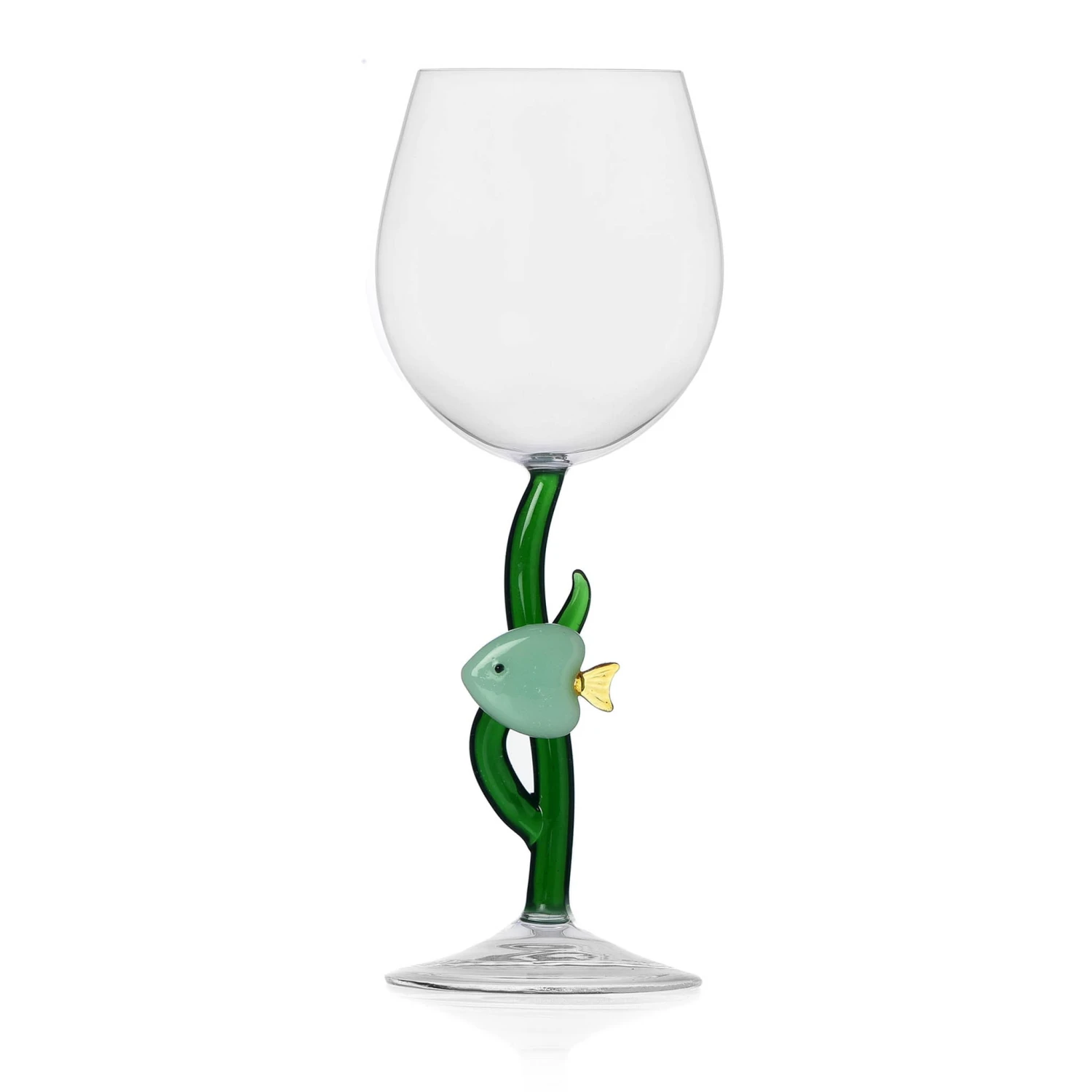 Ichendorf Milano Green Fish And Seaweed Wine Glass, 350ml 1 Ichendorf Milano Green Fish And Seaweed Wine Glass, 350ml