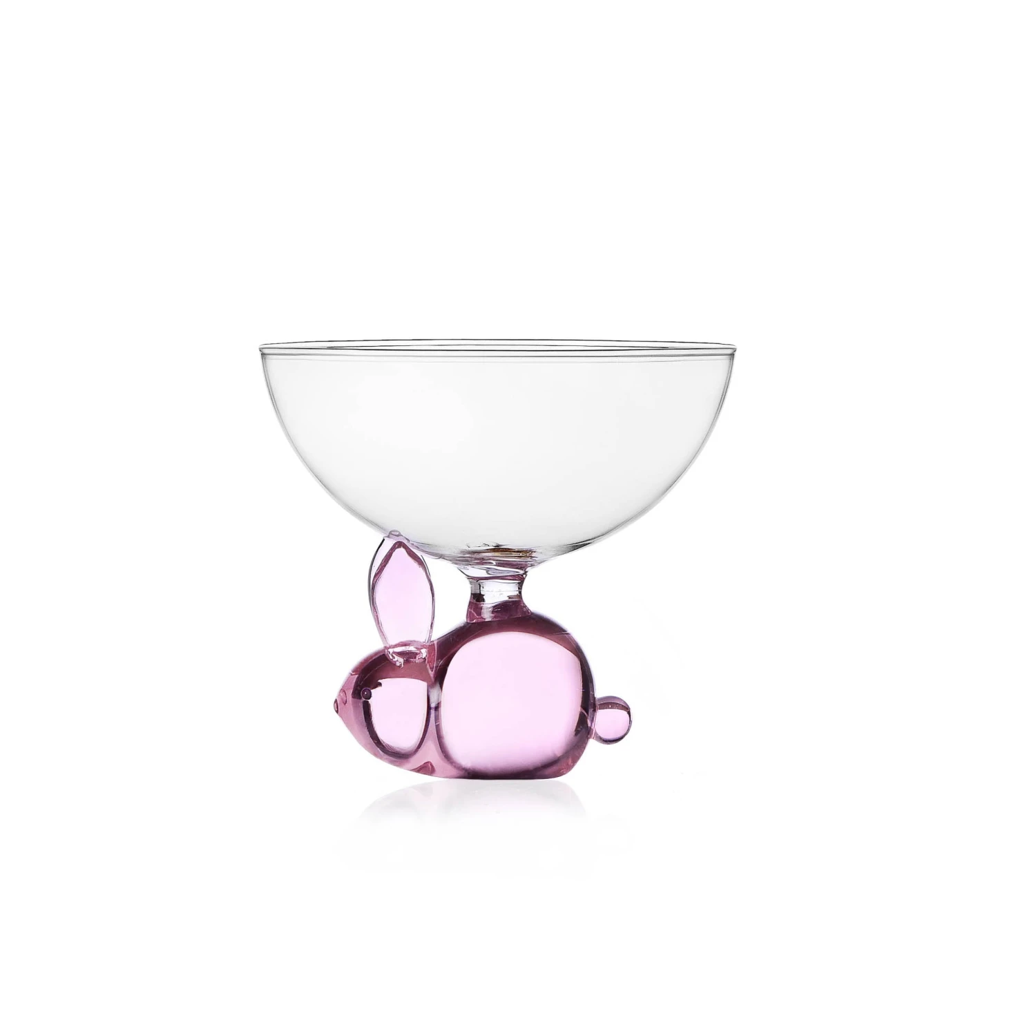 Ichendorf Milano Pink Rabbit Coupe Glass, 250ml 1 Ichendorf Milano Pink Rabbit Coupe Glass, 250ml