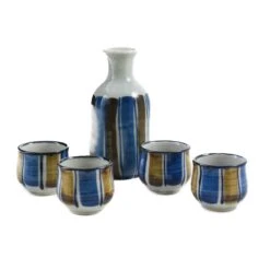 Shima Sake Set, 5 Pieces -De Buyer Store JA0148ShimaSakeSet 5Pieces2