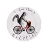 I Love Cheese & Bicycles Side Plate, 20cm