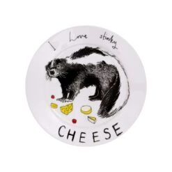 I Love Stinky Cheese Side Plate, 20cm