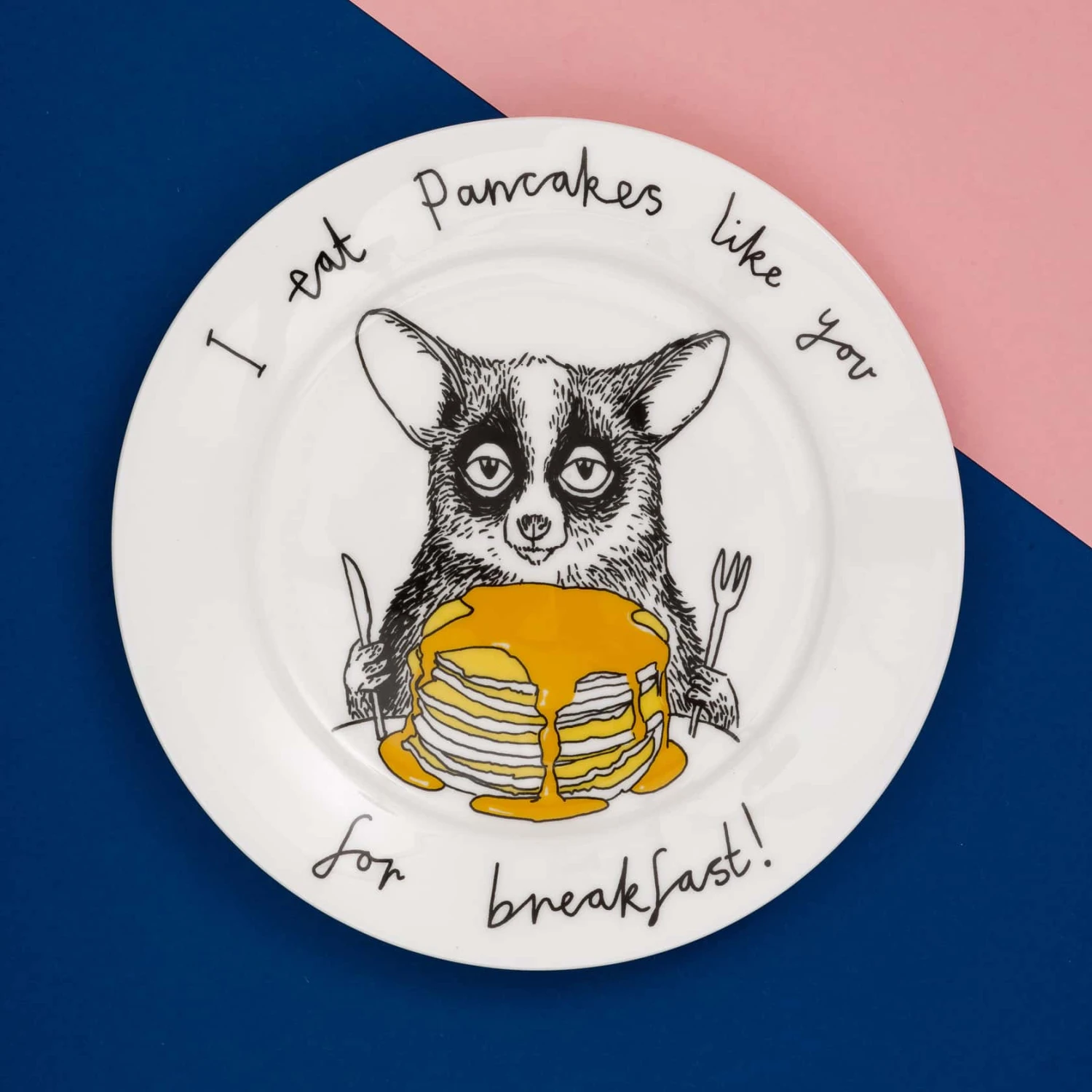 I Eat Pancakes Like You For Breakfast! Side Plate, 20cm 2 I Eat Pancakes Like You For Breakfast! Side Plate, 20cm - Image 2