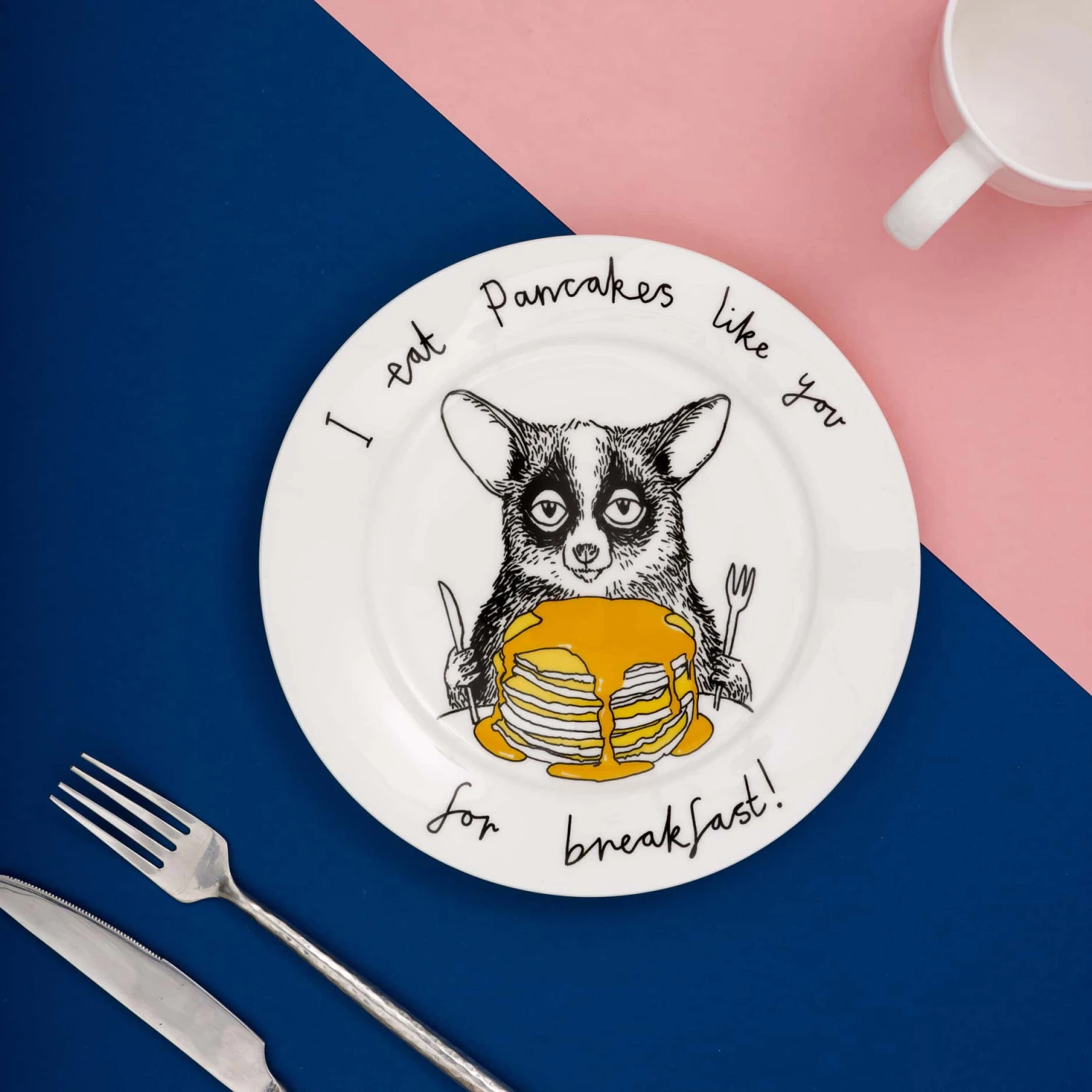 I Eat Pancakes Like You For Breakfast! Side Plate, 20cm 3 I Eat Pancakes Like You For Breakfast! Side Plate, 20cm - Image 3