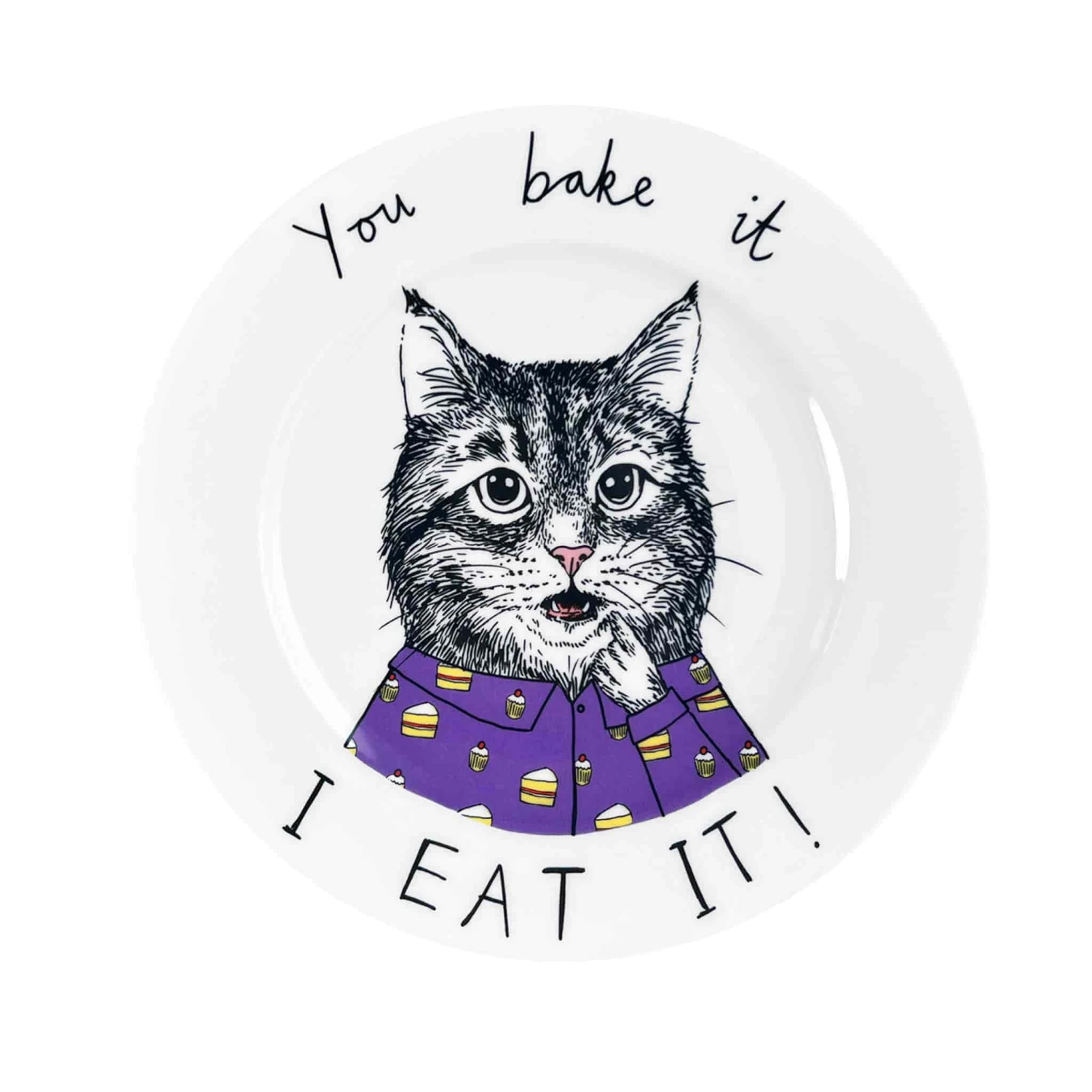 You Bake It I Eat It Side Plate, 20cm 1 You Bake It I Eat It Side Plate, 20cm