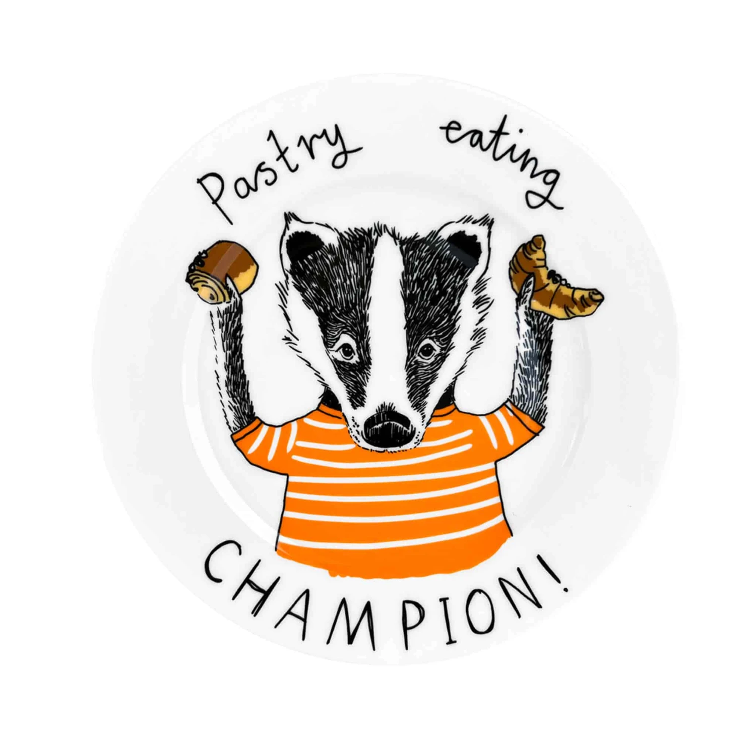 Pastry Eating Champion Side Plate, 20cm 1 Pastry Eating Champion Side Plate, 20cm