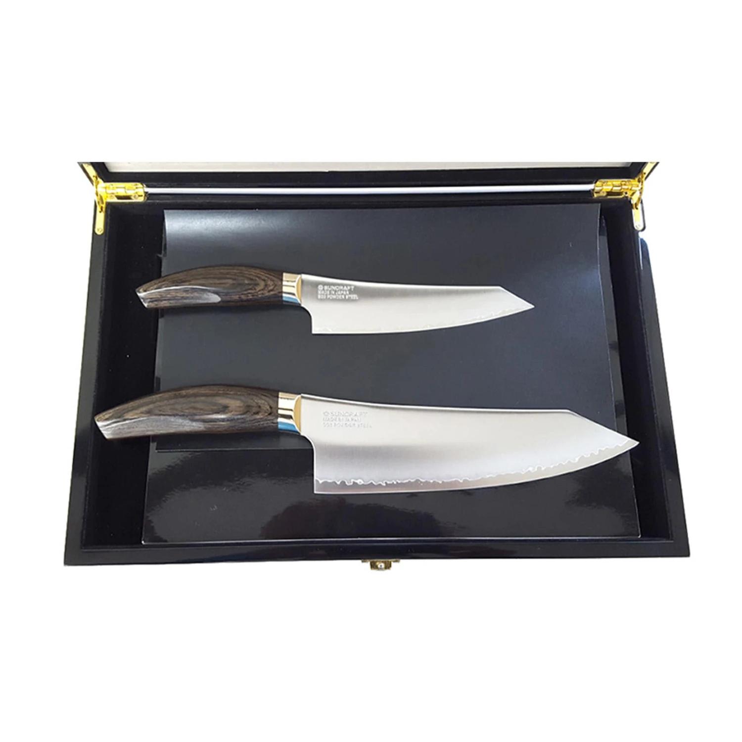 Seki 3 Layer Knife Duo With Wooden Gift Box 1 Seki 3 Layer Knife Duo With Wooden Gift Box