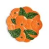 & Klevering Orange Ceramic Plate, 23.5cm
