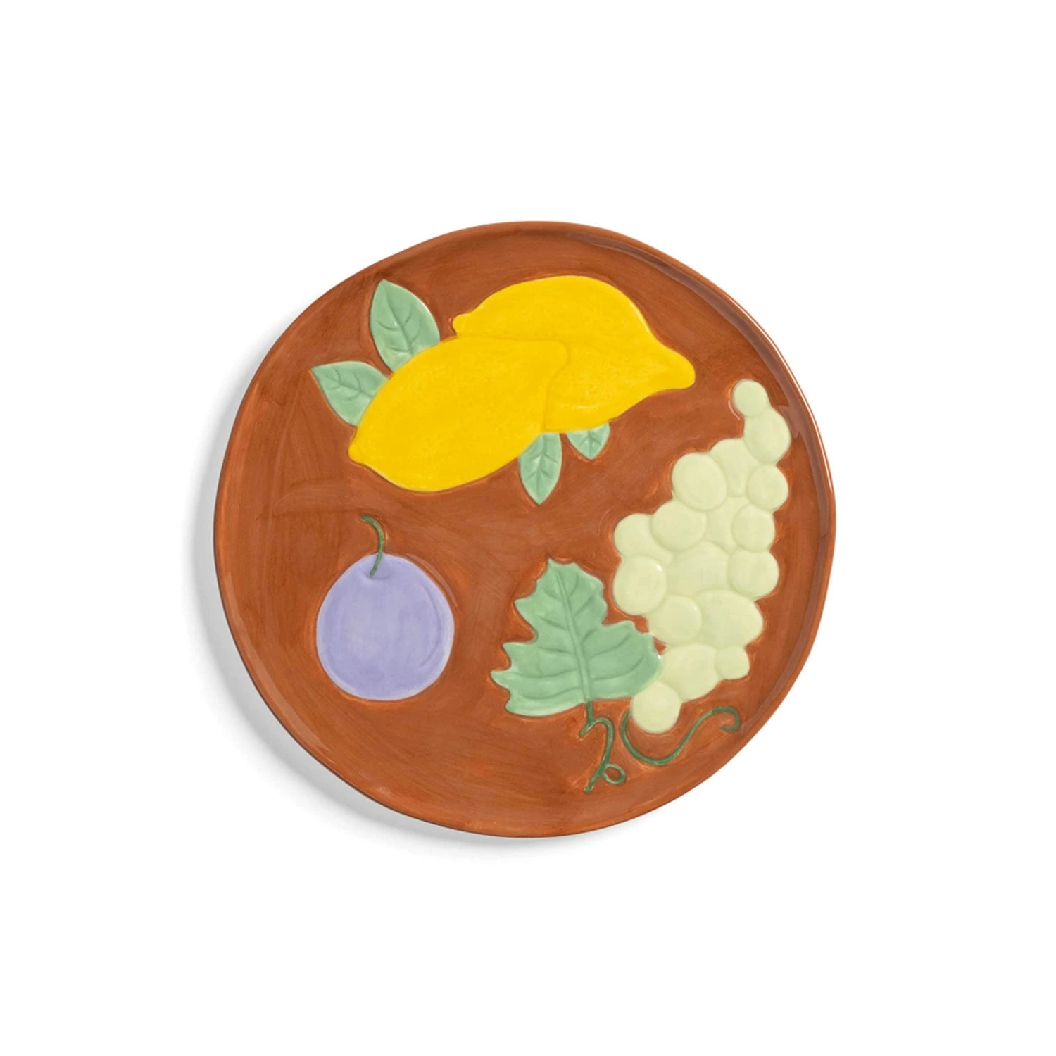& Klevering Set Of 4 Assorted Fruit Side Plates, 16cm 2 & Klevering Set Of 4 Assorted Fruit Side Plates, 16cm - Image 2