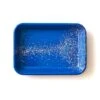Splatter Fest Enamel Roasting And Serving Dish, Cobalt Blue