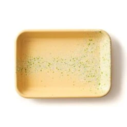 Splatter Fest Enamel Roasting And Serving Dish, Yellow