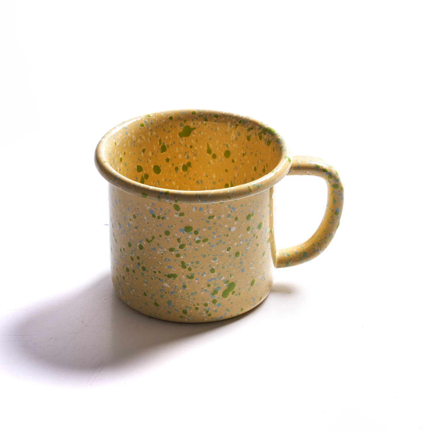 Splatter Fest Enamel Mug, Yellow 1 Splatter Fest Enamel Mug, Yellow