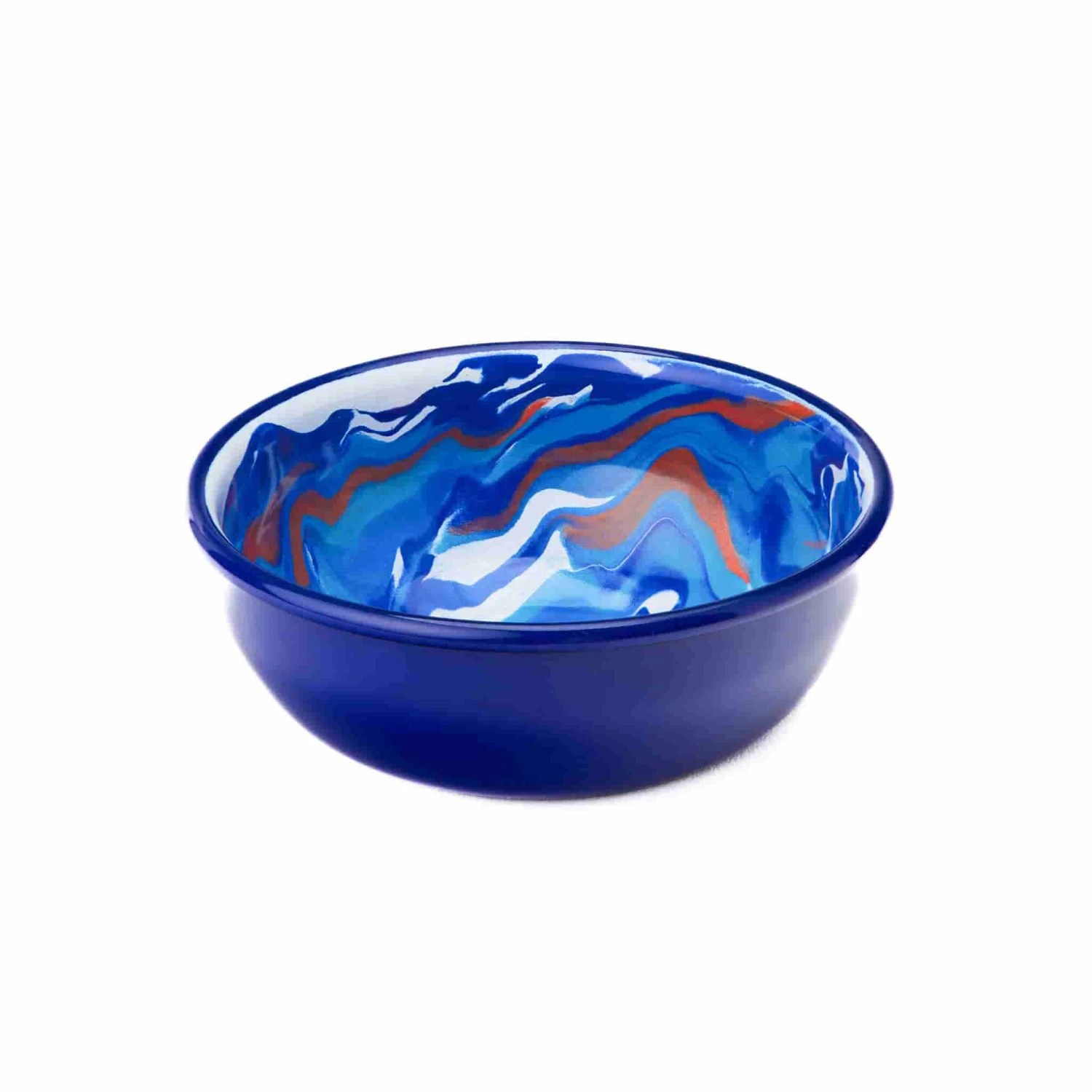Marble Enamel Shallow Bowl 1 Marble Enamel Shallow Bowl
