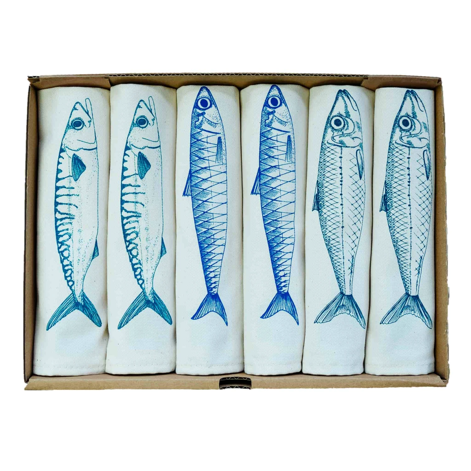 Sardine Design Napkins Box Of 6 1 Sardine Design Napkins Box Of 6