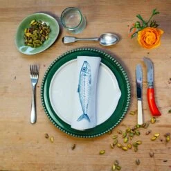 Sardine Design Napkins Box Of 6 10 Sardine Design Napkins Box Of 6 -De Buyer Store LT0004 SardineDesignNapkinsBoxof6 LS4