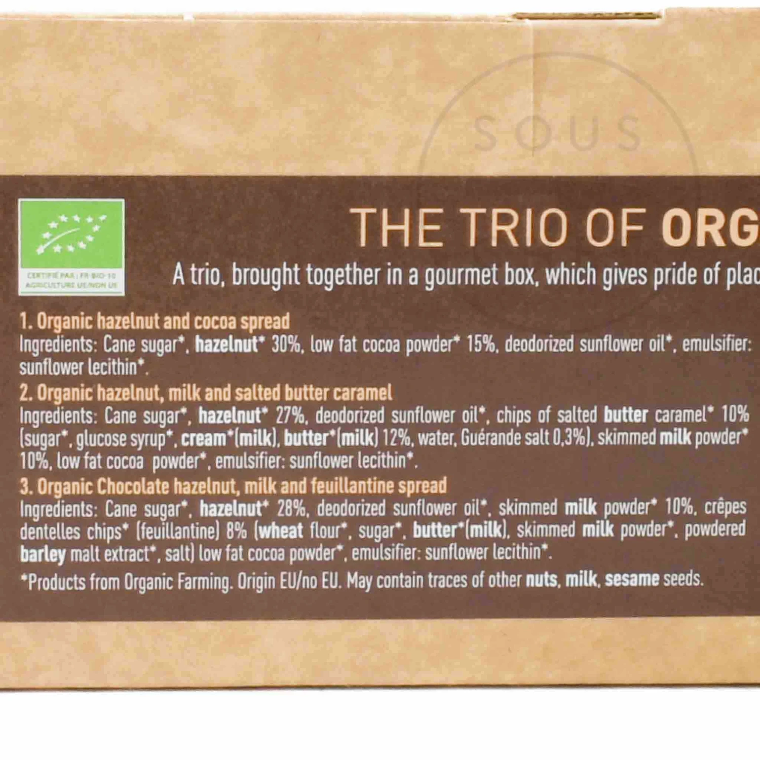 Maison Bremond X Sous Chef Trio Of Organic Cocoa Spreads, 130g 4 Maison Bremond X Sous Chef Trio Of Organic Cocoa Spreads, 130g - Image 4