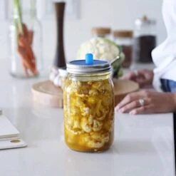 Masontops Wide Mouth Pickle Pipes, Set Of 4 7 Masontops Wide Mouth Pickle Pipes, Set Of 4 -De Buyer Store MJ0004MasontopsWideMouthPicklePipes Setof4Life2