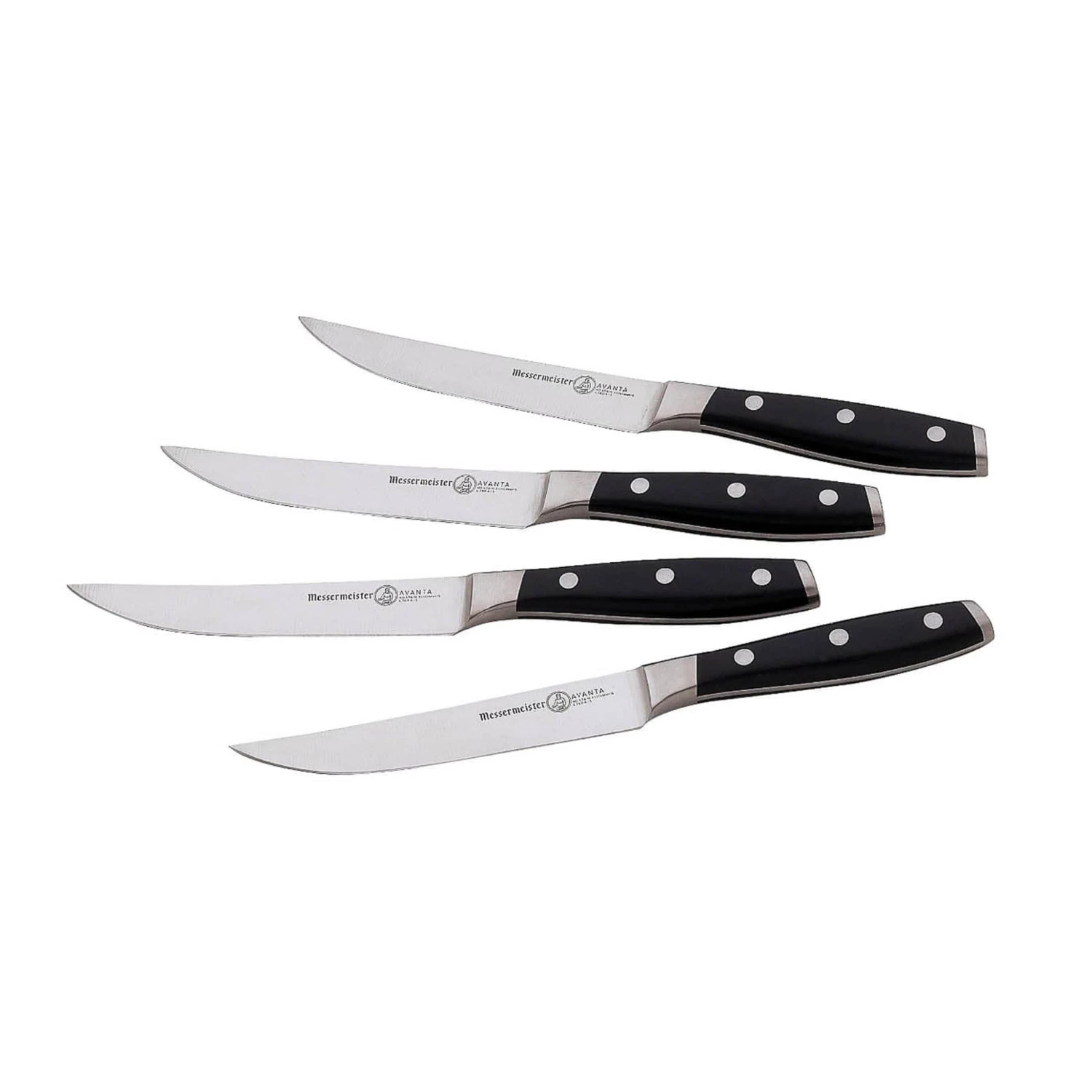 Messermeister Avanta Steak Knife, Set Of 4, Black 1 Messermeister Avanta Steak Knife, Set Of 4, Black