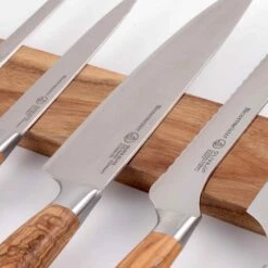 Messermeister Acacia Wood Magnetic Knife Rail, 45cm -De Buyer Store MK0041MessermeisterAcaciaWoodMagneticKnifeRail 45cm1