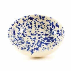 Puglia Blue Splatter Bowl 19cm 7 Puglia Blue Splatter Bowl 19cm -De Buyer Store NC0013 PugliaBowl19cmBlue