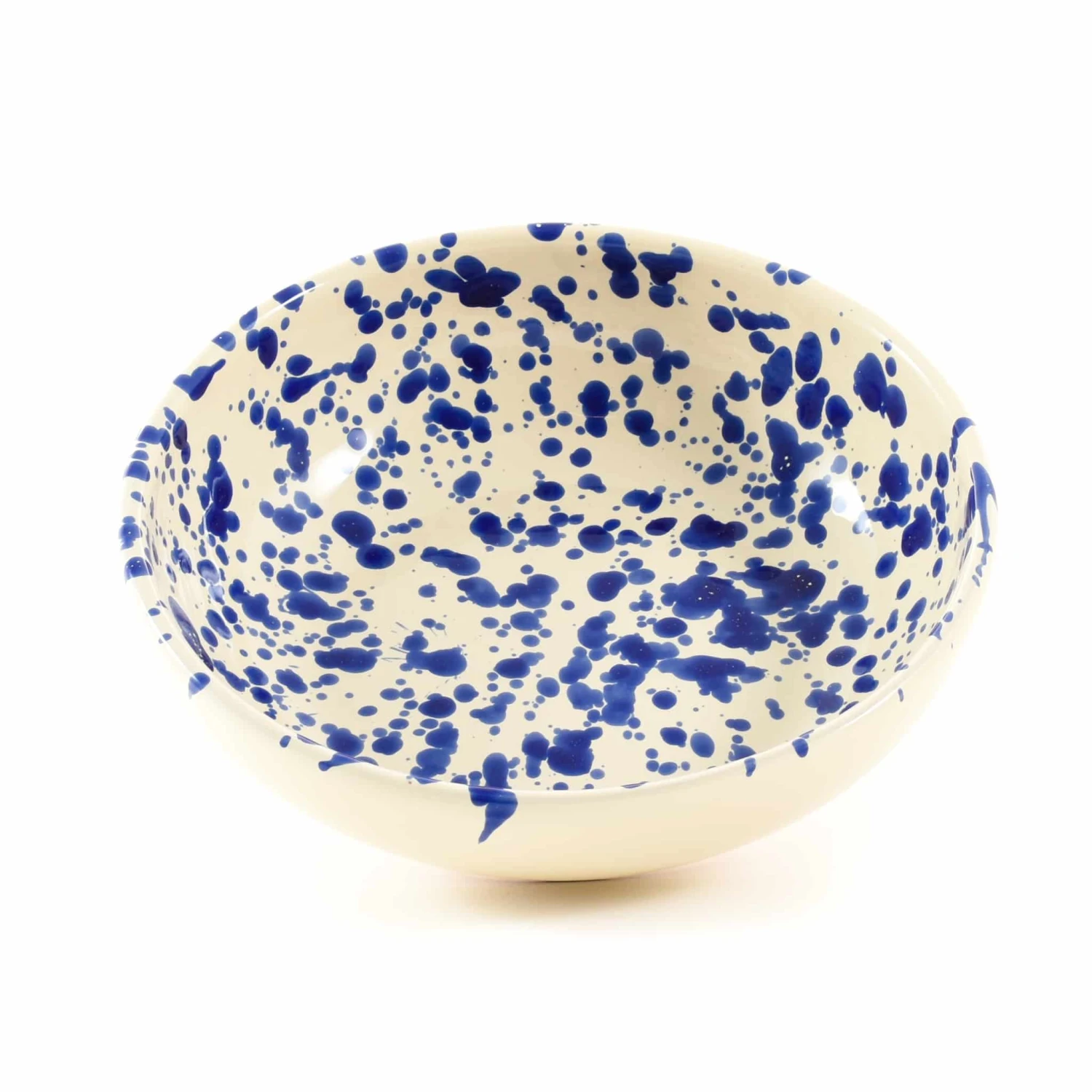 Puglia Blue Splatter Bowl 19cm 3 Puglia Blue Splatter Bowl 19cm - Image 3