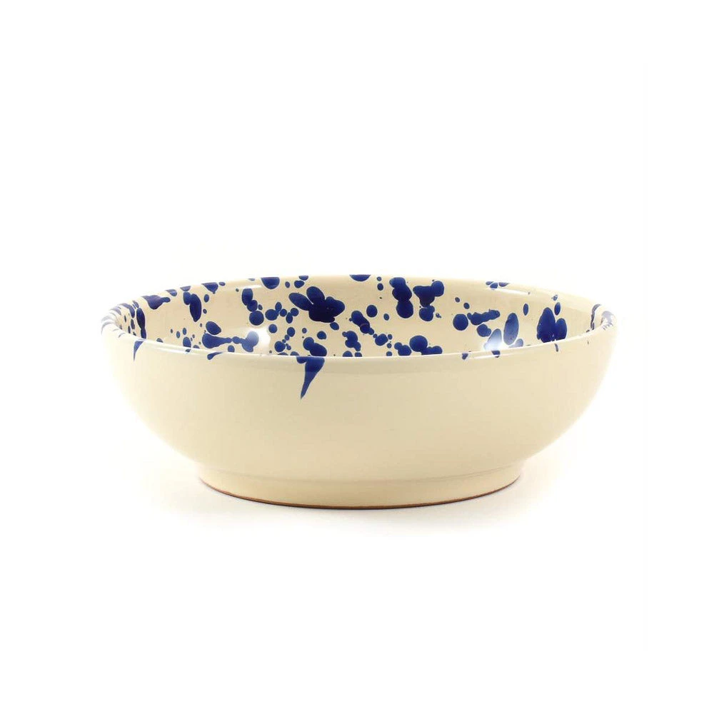 Puglia Blue Splatter Bowl 19cm 1 Puglia Blue Splatter Bowl 19cm