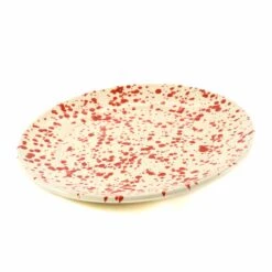 Puglia Red Splatter Dinner Plate 27cm -De Buyer Store NC0039 PugliaRedSplatterDinnerPlate27cm var2