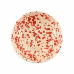 Puglia Red Splatter Bowl, 19cm -De Buyer Store NC0041 PugliaRedSplatterBowl19cm