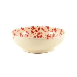 Puglia Red Splatter Bowl, 19cm