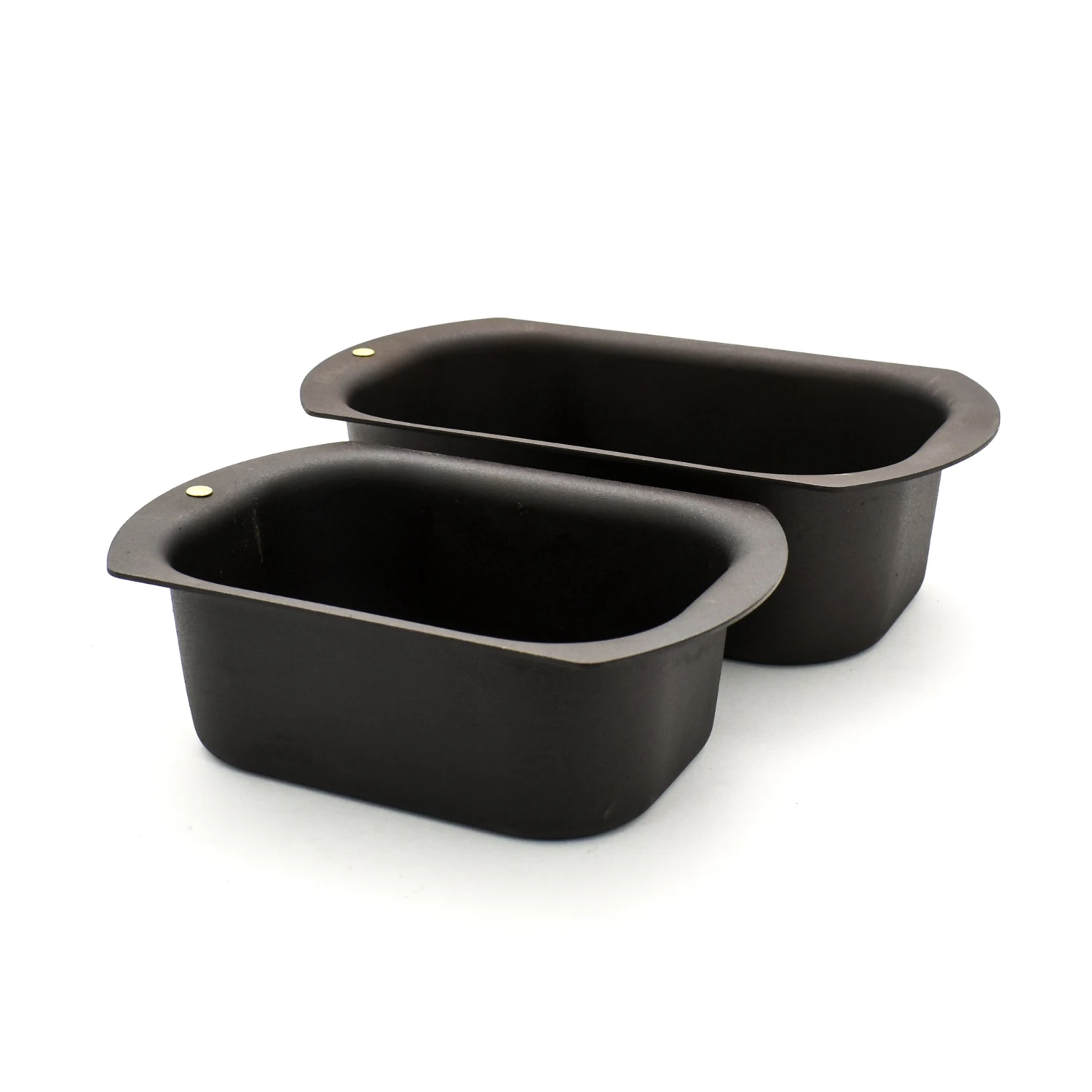 Set Of 2 Netherton Foundry Spun Iron Loaf Tins 2 Set Of 2 Netherton Foundry Spun Iron Loaf Tins - Image 2