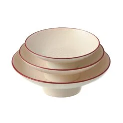 Takenaka Fukue White Set Of 3 Dipping Bowls, 7.8cm, 9cm, 10.5cm