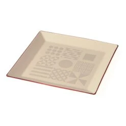 Takenaka Fukue White Square Plate, 19cm