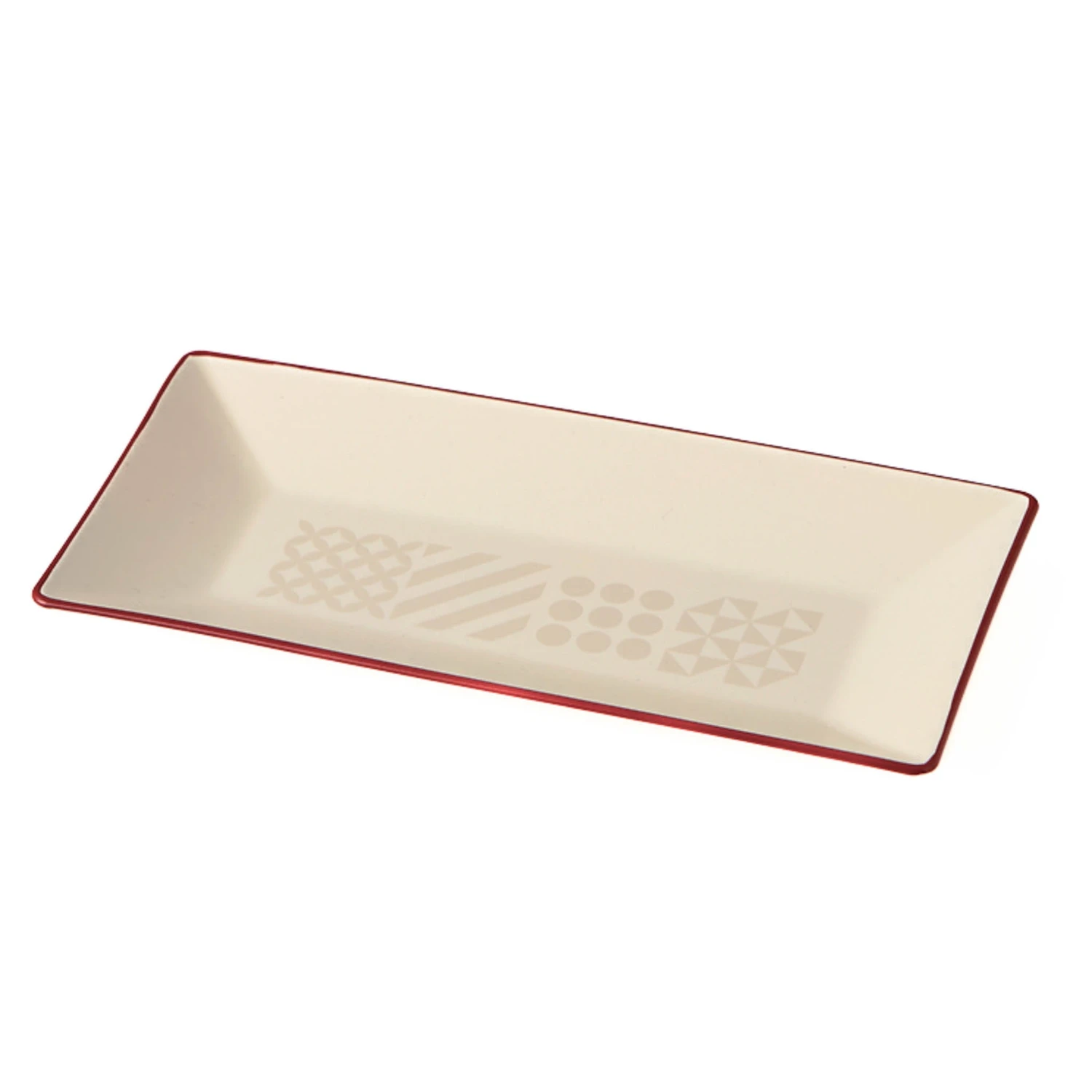 Takenaka Fukue White Rectangular Plate, 19cm 1 Takenaka Fukue White Rectangular Plate, 19cm