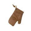 Dutchdeluxes Leather Oven Glove In Vintage Camel