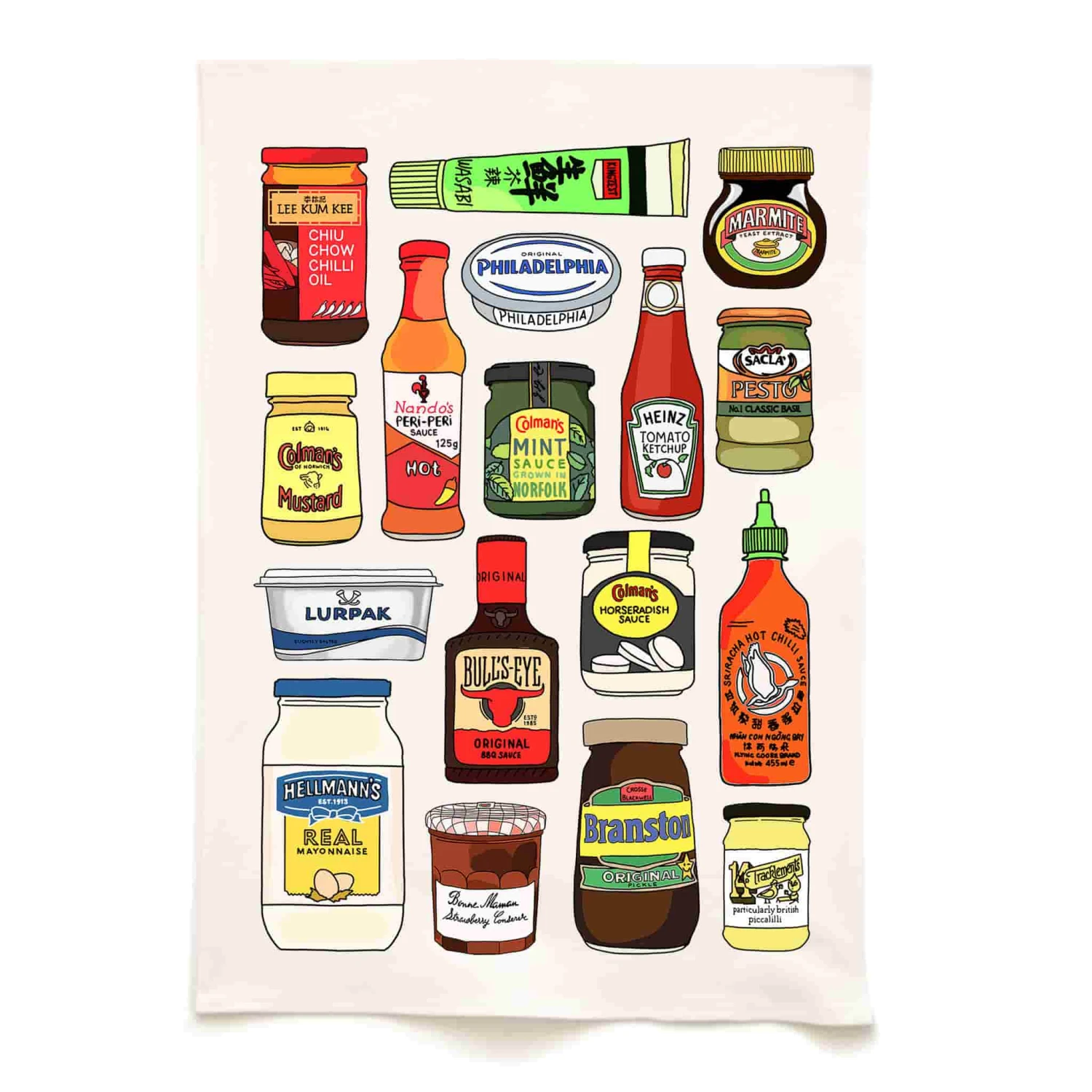 Condiments Organic Cotton Tea Towel 1 Condiments Organic Cotton Tea Towel