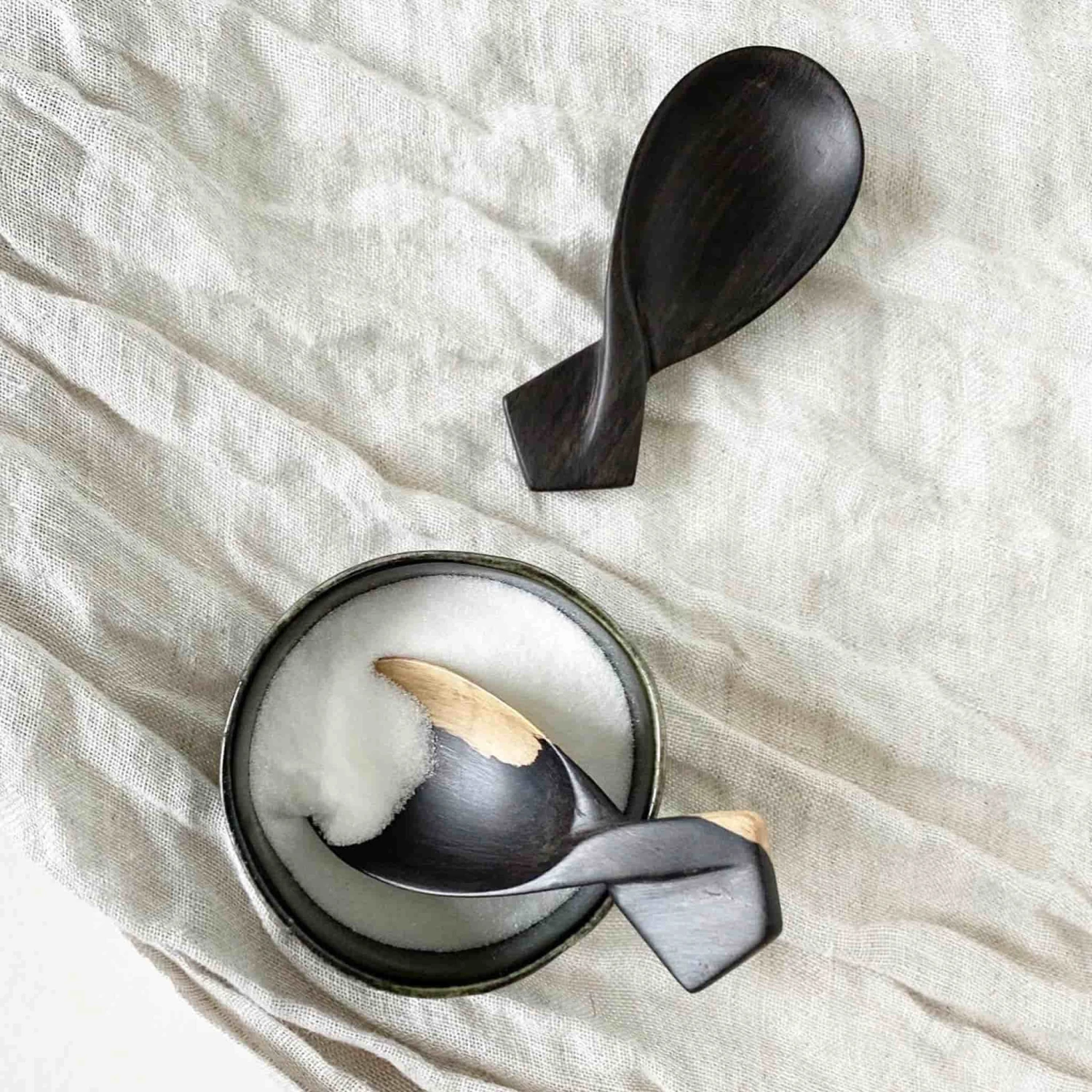 Qasa Qasa African Blackwood Samaki Spoon 2 Qasa Qasa African Blackwood Samaki Spoon - Image 2